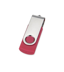 Флеш-карта USB 2.0 16 ГБ Квебек, розовый с логотипом