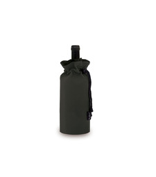 Охладитель для бутылки вина Keep cooled из ПВХ в виде мешочка, черный с логотипом