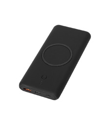 Внешний беспроводной аккумулятор c QC/PD Reload, 10000 mAh, черный с логотипом