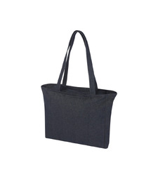 Weekender эко-сумка из переработанного материала Aware™ плотностью 500 г/м² - Джинс с логотипом