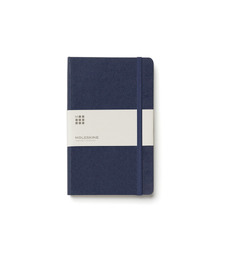 Записная книжка Moleskine Classic (в линейку) в твердой обложке, Pocket (9x14см), синий с логотипом
