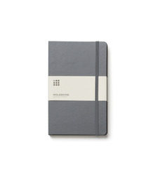Записная книжка Moleskine Classic (в линейку) в твердой обложке, Pocket (9x14см), серый с логотипом