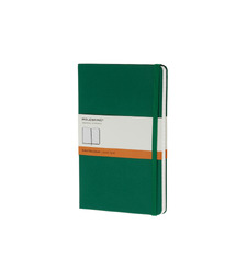 Записная книжка Moleskine Classic (в линейку) в твердой обложке, Large (13х21см), зеленый с логотипом