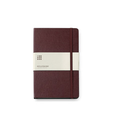 Записная книжка Moleskine Classic (в линейку) в твердой обложке, Large (13х21см), амарант с логотипом