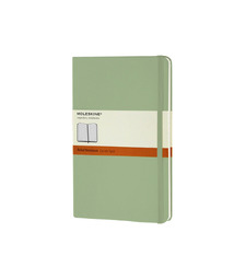 Записная книжка Moleskine Classic (в линейку) в твердой обложке, Large (13х21см), фисташковый с логотипом