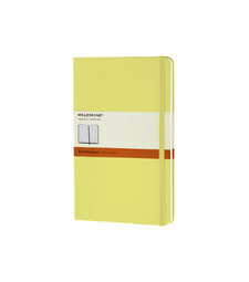 Записная книжка Moleskine Classic (в линейку) в твердой обложке, Large (13х21см), цитрусовый с логотипом