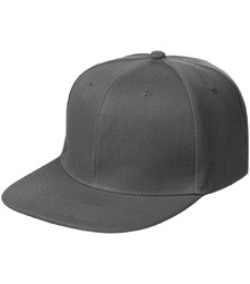 Бейсболка Snapback с прямым козырьком, серая с логотипом