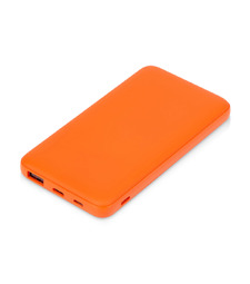 Внешний аккумулятор Powerbank C2, 10000 mAh, оранжевый с логотипом