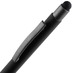 Ручка шариковая Atento Soft Touch со стилусом, черная с логотипом