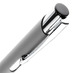 Ручка шариковая Keskus Soft Touch, серая с логотипом
