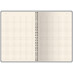 Бизнес тетрадь на гребне А5 Pragmatic, 60 листов в клетку, синий с логотипом