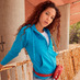 Толстовка женская без начеса LADIES LIGHTWEIGHT HOODED SWEAT 240 с логотипом