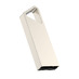 USB flash-карта SPLIT (16Гб), серебристая, 3,6х1,2х0,5 см, металл с логотипом