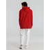 Толстовка с капюшоном унисекс Hoodie, красная с логотипом