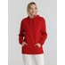 Толстовка с капюшоном унисекс Hoodie, красная с логотипом
