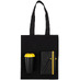Набор Velours Bag, черный с желтым с логотипом