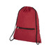 Складной рюкзак со шнурком Coss, heather dark red с логотипом