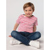 Футболка детская Miles Kids белая с красным с логотипом