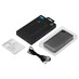 Внешний аккумулятор с дисплеем Mild, 10 000 mAh, темно-серый с логотипом