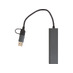 USB-концентратор Command, серый с логотипом