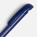 Ручка шариковая Clear Solid, синяя с логотипом