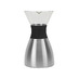 Кофеварка POUR OVER, 1000 мл, серебристый/черный с логотипом