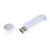 Флешка промо овальной формы, 16 Гб, серебристый/прозрачный с логотипом