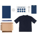 Welcome pack Simple kit, синий с логотипом