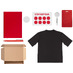 Welcome pack Simple kit, красный с логотипом