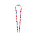 Ланъярд 2 см под сублимацию с 2-мя карабинами, черный с логотипом