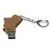 Флешка USB 2.0 Варуна на 64 ГБ, коричневый с логотипом