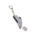 USB-флешка на 16 Гб 2 в 1 поворотный механизм, c дополнительным разъемом Type-C с одноцветным металлическим клипом, белый с логотипом
