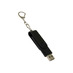USB-флешка на 32 Гб 2 в 1 поворотный механизм, c дополнительным разъемом Type-C с одноцветным металлическим клипом, черный с логотипом