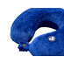 Подушка для путешествий с эффектом памяти Мемо Drowsy Royal Blue с логотипом