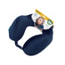 Подушка для путешествий массажная Travel Blue Massage Tranquility Pillow (217), цвет темно-синий с логотипом
