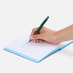 Ручка шариковая Digit Soft Touch со стилусом, зеленая с логотипом