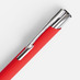 Ручка шариковая Keskus Soft Touch, красная с логотипом