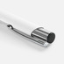Ручка шариковая Keskus Soft Touch, белая с логотипом