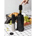 Винный набор Winetura, черный с логотипом