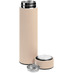 Термос с ситечком Percola, бежевый с логотипом