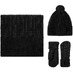 Набор Knit Beat, черный с логотипом