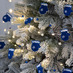 Гирлянда Merry Mittens, синяя с логотипом