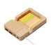USB хаб Memo, 2*USB, 2*Type C, бамбук с логотипом