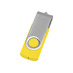 Флеш-карта USB 2.0 16 ГБ Флэш С1, желтый с логотипом