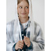 Дождевик детский RainDrop Kids, белый с логотипом