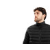 Стеганая куртка Uniqloud, черный с логотипом