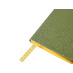 Еженедельник недатированный А6 Verde с нашивкой, зеленый с логотипом