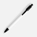 Ручка шариковая Undertone Black Soft Touch, белая с логотипом