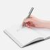 Ручка шариковая Eyeshot Soft Touch, серая с логотипом
