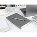 Ручка шариковая Eyeshot Soft Touch, серая с логотипом